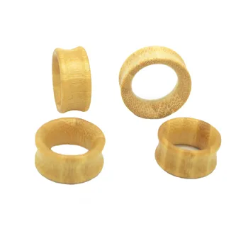 

Wood Flesh Tunnel Ear Plug Expander Popular Body Piercing Jewelry Bamboo Saddle Ear Gauges 22-30MM Beige