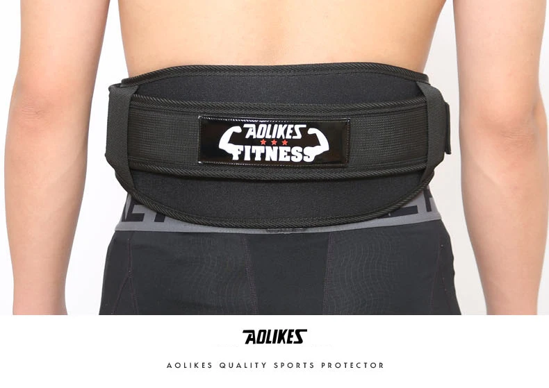 Man Nylon Fitness Weight Lifting Squat Belt Safety Gym Waist Suppport Training Belt Back Supporting Protect Lumbar Power