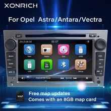Xonrich Авторадио 2 Din Автомобильный dvd-плеер для Opel Zafira b Astra H J Vectra C B Corsa D C G Meriva B Vivaro Antara GPS навигация(China)