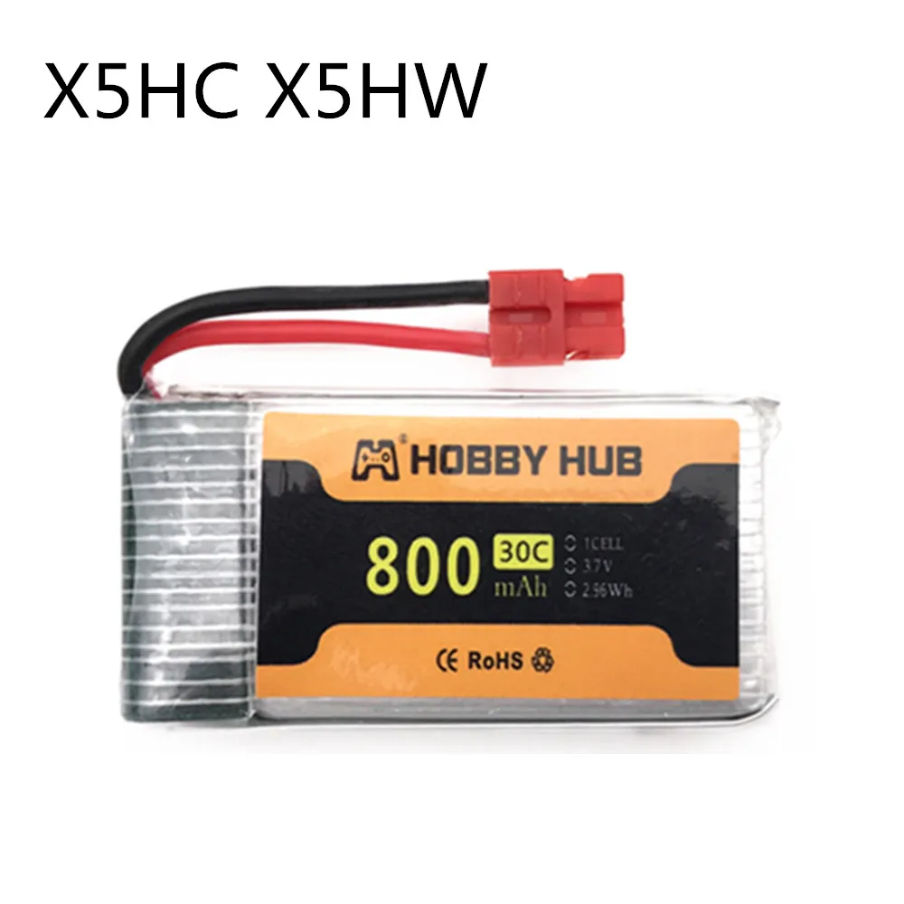 3,7 в 800 мАч 902540 lipo Battry для Syma X5C X5SC X5SW M68 X5HC X5HW X400 X800 Квадрокоптер с дистанционным управлением 3,7 V Батарея - Цвет: Красный