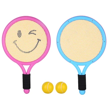 

Kids Tennis Racket Set Outdoor Sports Training Racquet Badminton Racket with Balls 597