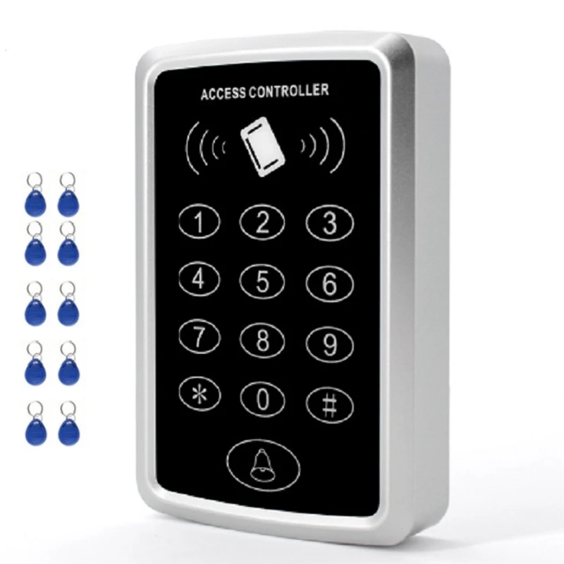 

AMS-RFID Access Waterproof Outdoors Use Reader 2000 Users Access Control System Keypad Password Access Control Smart Door Lock K