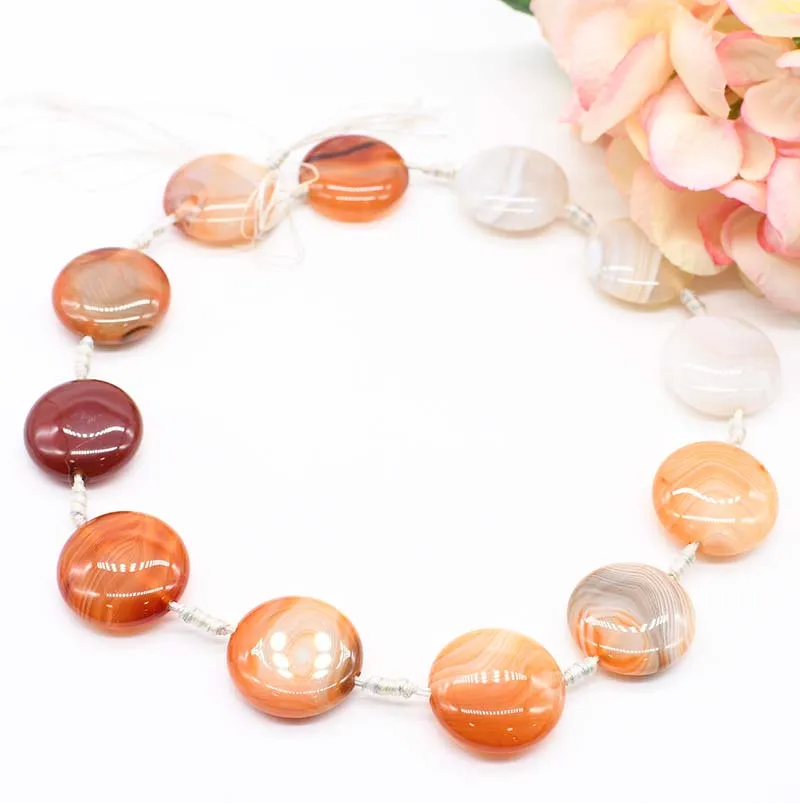 2/strands/lot Round Multicolor agate loose Natural Stone Beads For Woman DIY Necklace Bracelets Jewelry Making Strand 15