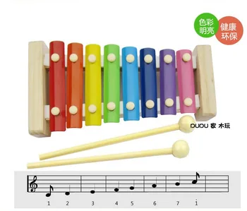 

Wooden Children Alpinia Oxyphylla Eight Scale Hand Knock On The Piano Beat Xylophone Preschool Education Music Instruments