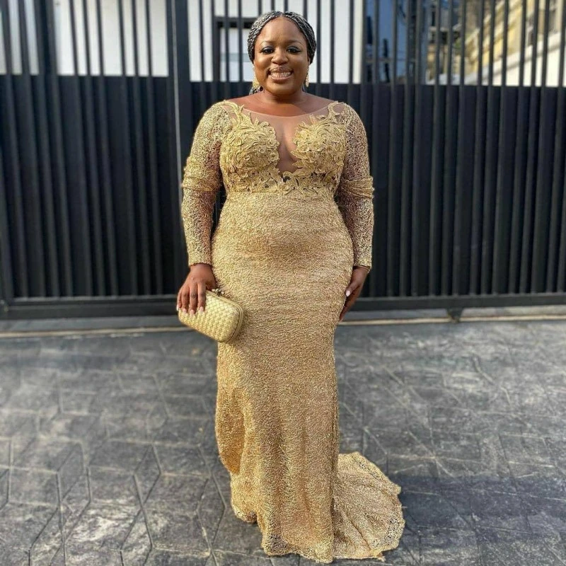 gold dresses for plus size women