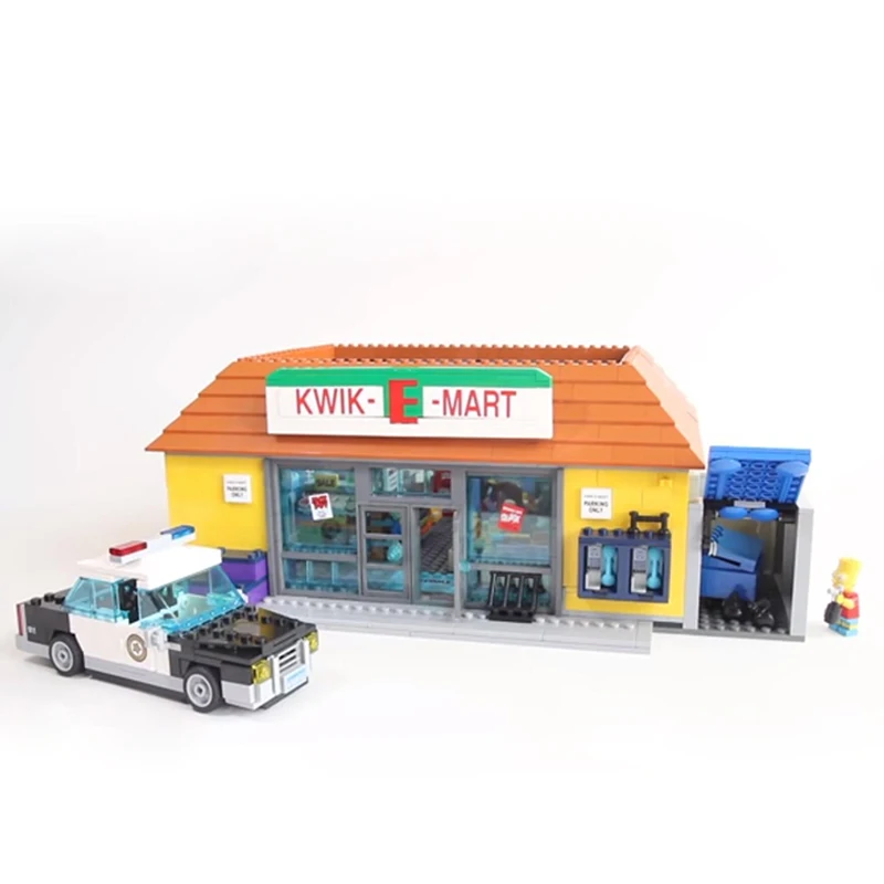 Skup Król (83004) 16004 dom KWIK E MART Supermarket 2232 sztuk Model klocki do budowy zabawkowe klocki na prezent dla dzieci 71016