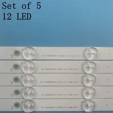 

5pcs LED Strip 12leds LB43014 V0_00 for Ph ilips 43" TV 43PUS6551 TPT430U3 EQLSJA.G 43PUS6501 43PUS6101 43PUS6201 43PUS7202 3V