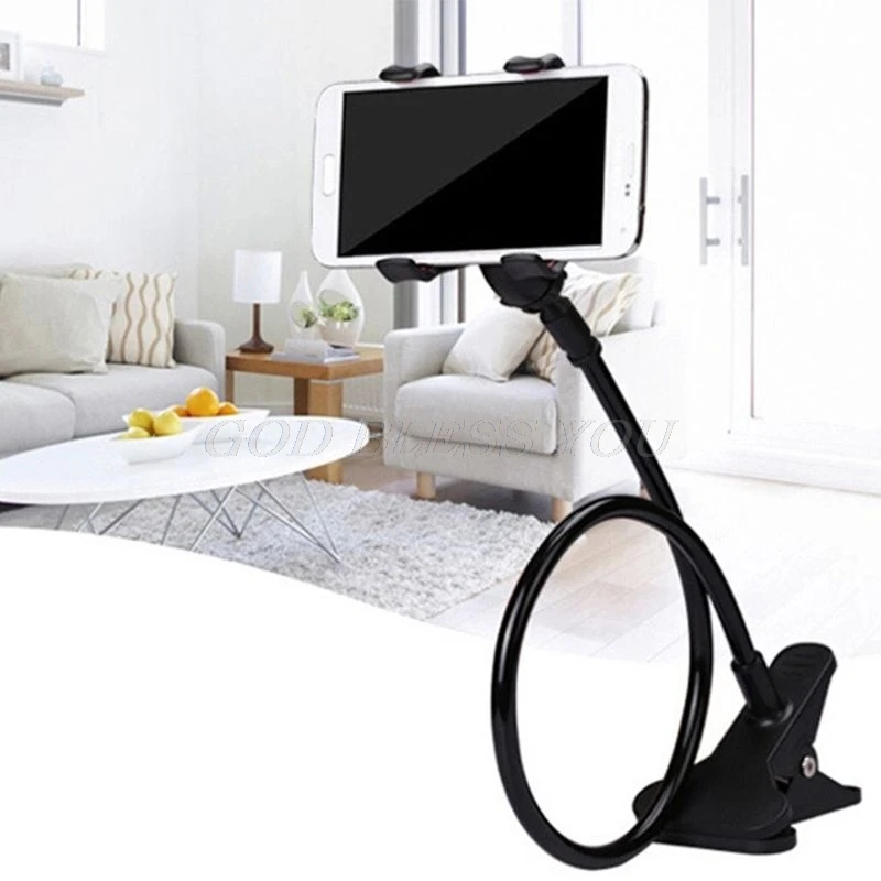 Mobile Lazy Bracket Two Clamp Flexible Phone Stand Holder for Cellphone Support Drop Shipping Mobile Lazy Bracket Two Clamp Flexible Phone Stand Holder for Cellphone Support Drop Shipping