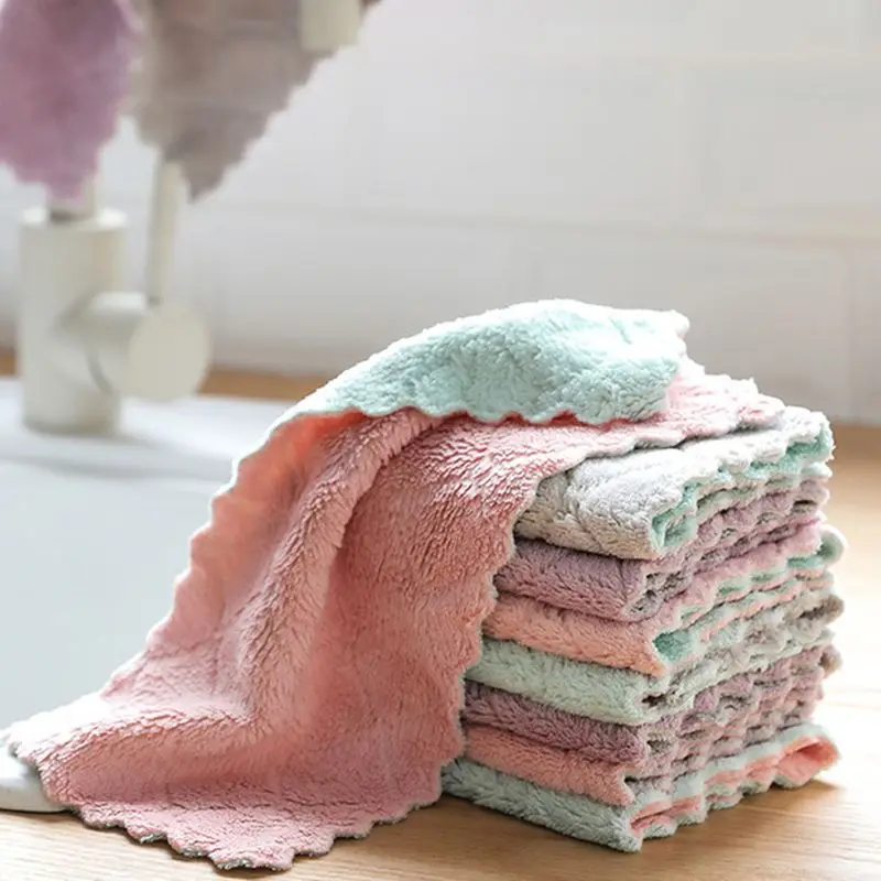 

27x16cm Bath Towel for Baby Soft Infant Newborn Washcloth Face Towels Blanket Super Absorbent Cleaning Rag
