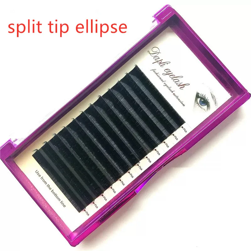 3pc/lot split tip ellipse easy to fan eyelash extensions fresh age reduction nature light soft with shipping fee | Красота и здоровье