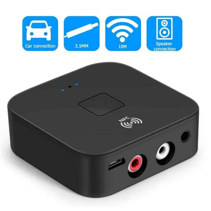 Wireless Bluetooth Receiver 5 0 Audio Transmitter Receiver RCA NFC 3 5mm AUX Jack USB Adapter For Car PC TV Headphones