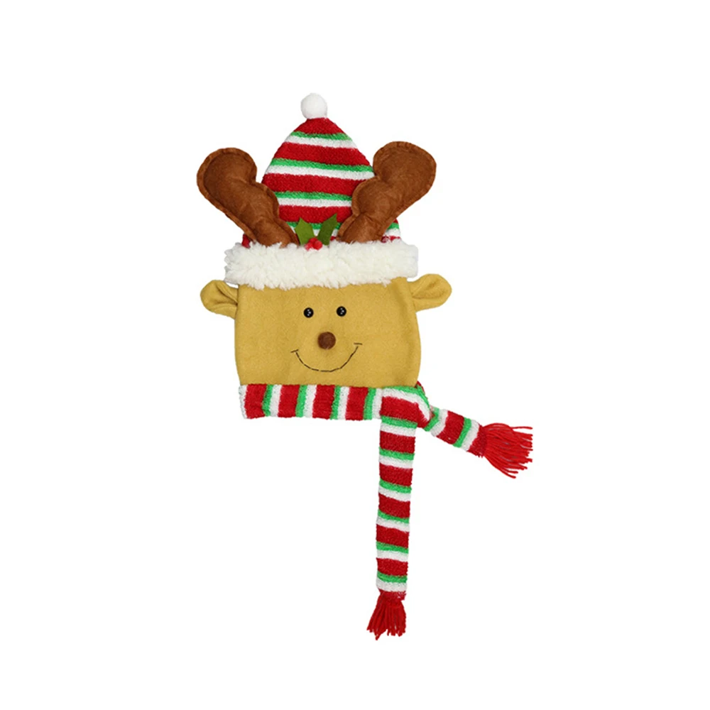 Snowman Tree Topper Non-Woven Christmas Eve Gift Celebration Clothes Cartoon Party Festival Indoor Ornament DIY - Color: Elk-Small