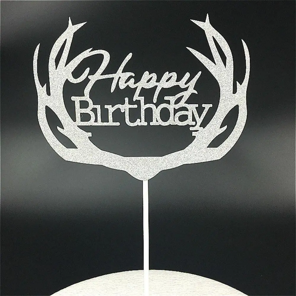 1 шт. креативные флаги с надписью Happy Birthday красочное украшение для десерта