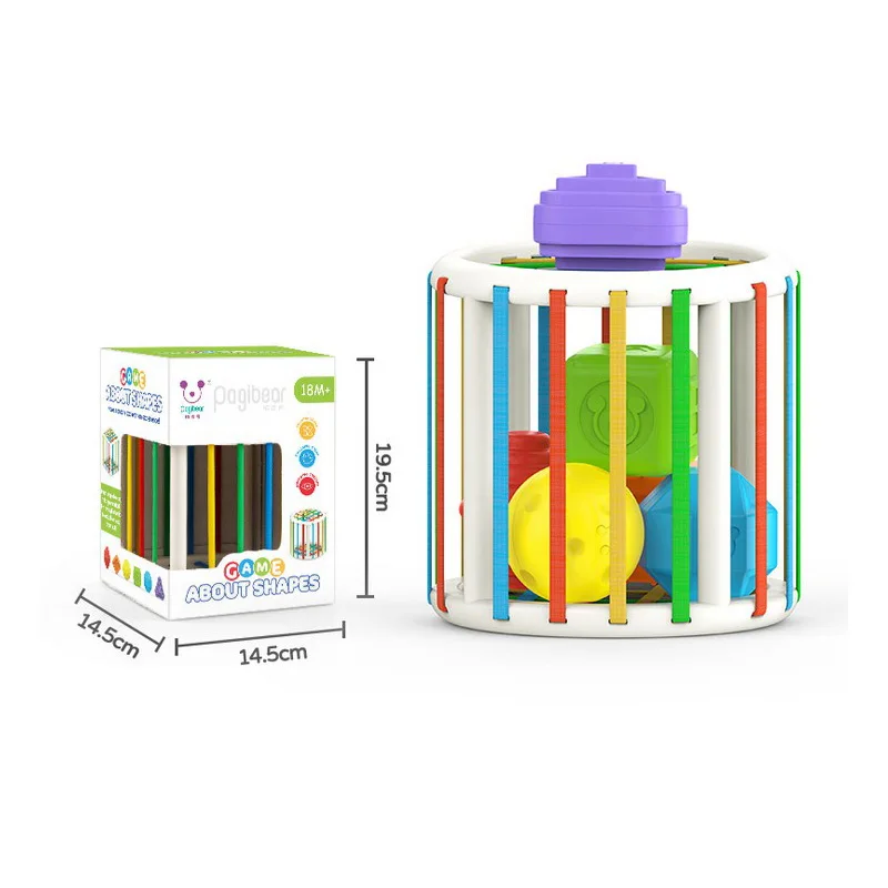 Baby shape sorter for children 1 year to 2 toys kid motor interactive toy child sensory juguetes Montessori educational Innybin
