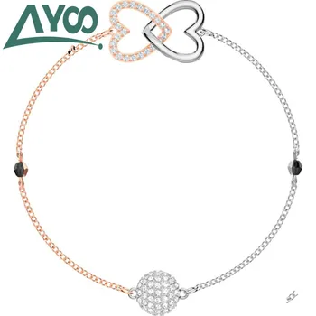 

AYOO High Quality SWA New Romantic Double Love Fashion Lady Bracelet