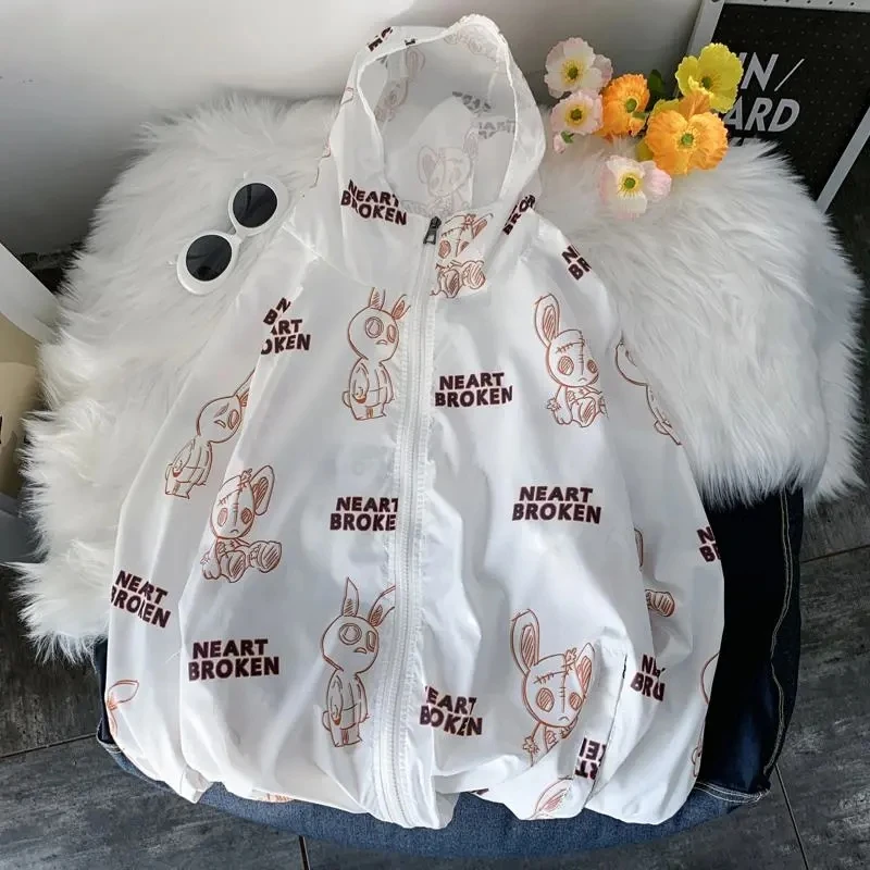 TSXT Sun Block Clothes Female Student Korean Style Summer Thin Loose Large Size Coat 2021 New Internet Hot Fashion |