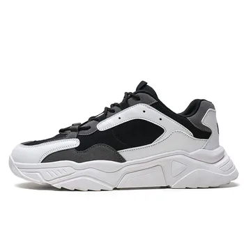 

2020 Fashion Cushioning Men Sneakers Black Mesh Running Shoes Men Adult Sports Outdoor Athletic Antiskid Training Jogging Shoes