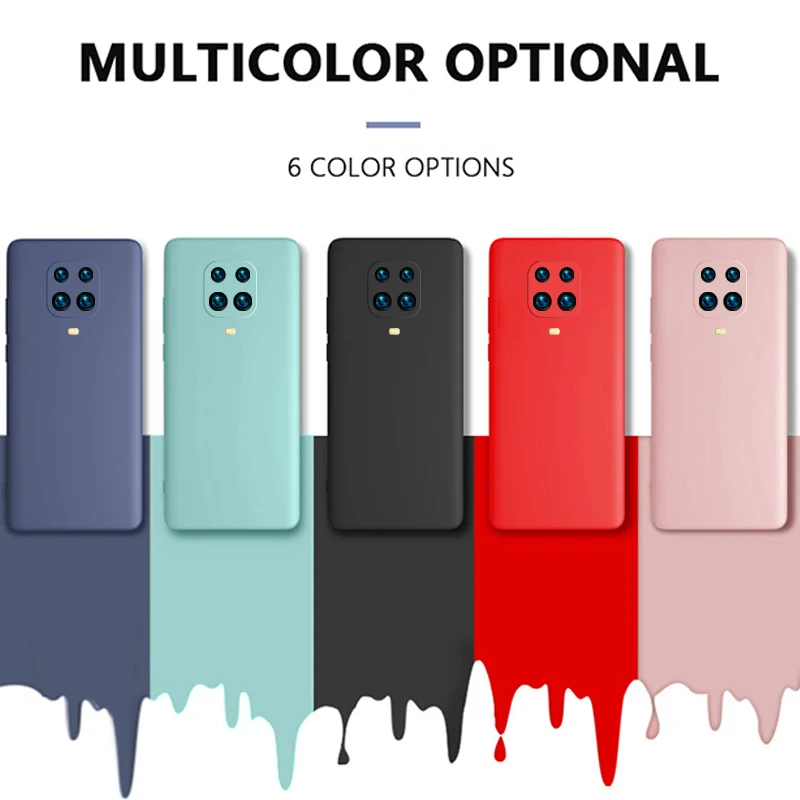 Liquid Silicone Case Cover For Xiaomi POCO X3 Pro M3 F3 X3 GT 10T Redmi Note 10 Pro 8 9A 9T Soft Case For Redmi Note 9 Pro Case