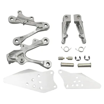 

Motorbike Front Rider Foot Pegs Footrest Brackets for KAWASAKI NINJA ZX-6R ZX6R 2009 2010 2011 Aluminum Alloy