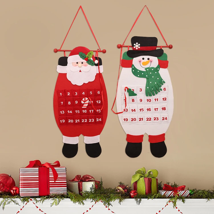 Рождественский календарь Санта Клаус Снеговик украшения Regalos De Navidad для дома Рождественский календарь детский календарь на день рождения