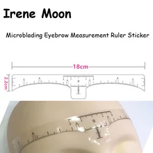 20 штук одноразового использования, для микроблейдинга бровей для татуировки для формовки Poistioning линейка для перманентного макияжа бровей Тату измерений линейка
