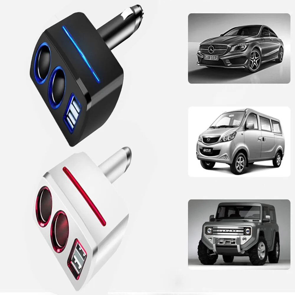 12 V-24 V Мульти автомобильного прикуривателя 2 Way для прикуривателя Зарядное устройство Мощность Универсальный адаптер с двойным USB док-станция для iPod, сотовый телефон# Ger