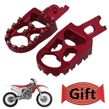 

Red Rear Foot Pegs Pedal Motorcycle Footrest Accessories For Honda CRF250 RALLY CRF450 R X CRF150R CR125R CR250R X D49