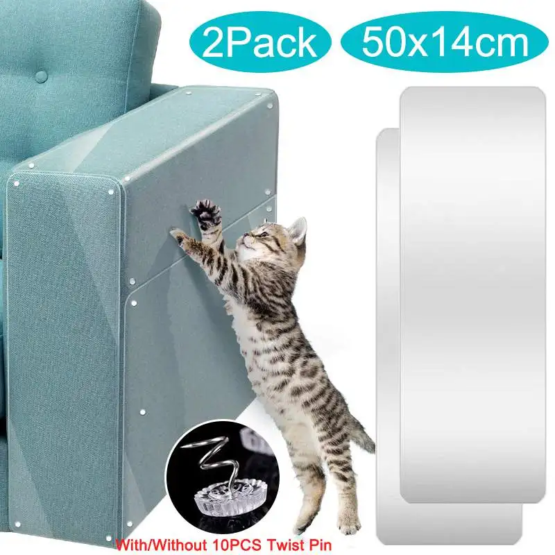 US 2X Pet Cat Couch Sofa Furniture Anti-Scratching Protector Guard Scratchers 