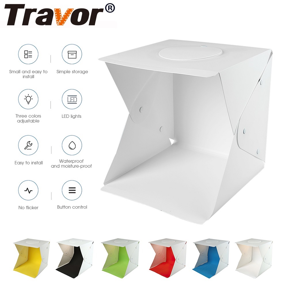 TRAVOR Light Box Folding Softbox Photography Photo Studio Lightbox With