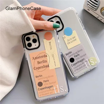 

GlamPhoneCase Simple Label Phone Case For iPhone11Pro/Max X XS Max XR Soft Silicone Cover For iPhone11 7 8 6 6s Plus Case
