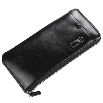 

DIKEDAKU Baellerry New Mens Long Wallet Multifunction Ultra-thin Zipper Mobile Phone Bag Korean Version of Foreign Trade Handbag