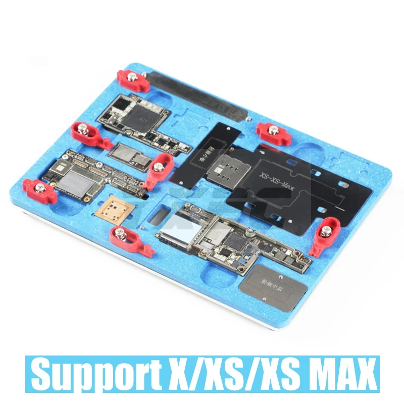 

PCB Holder Repair Fixture for iPhone X XS XS MAX Motherboard Planting Tin With BGA Reballing Stencil A11 Remove Black Glue
