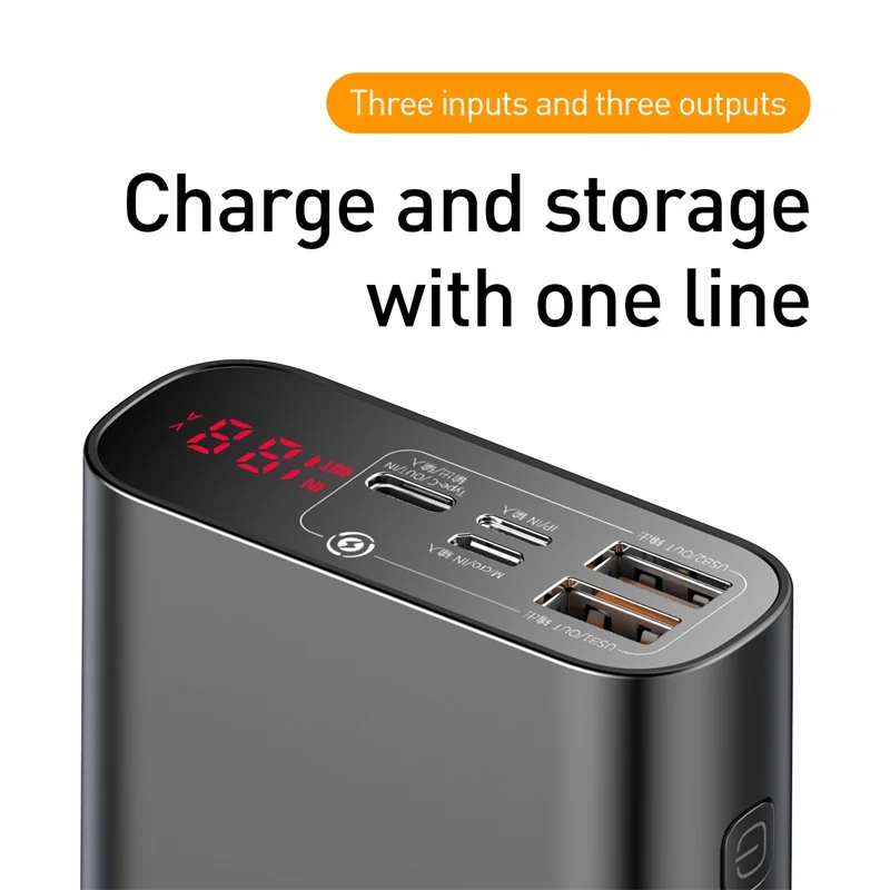 Baseus Quick Charge 3,0 20000 мАч Внешний аккумулятор USB C PD 5A SCP внешний аккумулятор для huawei Xiaomi iPhone портативное Внешнее зарядное устройство