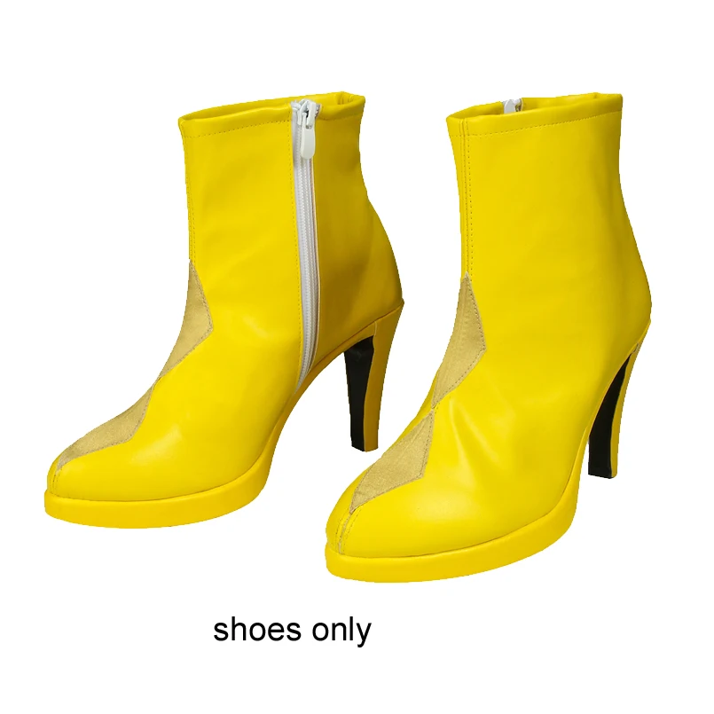 Хищные птицы Харли Квинн косплей костюм сексуальный бюстгальтер желтый комбинезон эмансипация одного Харли Квинн косплей карнавальный наряд - Цвет: Shoes