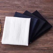 Высококачественная льняная ткань, чистый цвет, пэчворк, высококачественное платье и халат, материал одежды на заказ