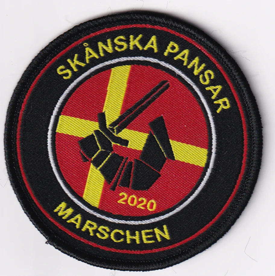 

Custom display of woven label patch: marschen