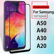 Для samsung A50 полное покрытие чехол на samsung galaxy a50 a30 a20 a40 закаленное стекло чехол на samsun sansung a 50 SM-A505F/DS