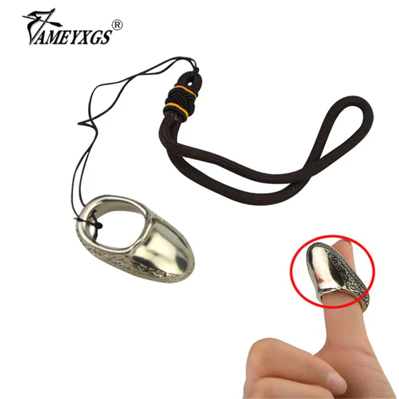 

1pc Archery Thumb Guard Traditional Bow Shooting Finger Protector Ring For Hunting Shooting Finger Guard Accessories