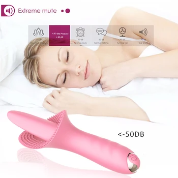 Innovative 10 Speed Vibration Quiet G-spot Tongue Clitoris Stimulator Mini Vibrating Sex Toys for Women Rechargeable Erotic Toys 5