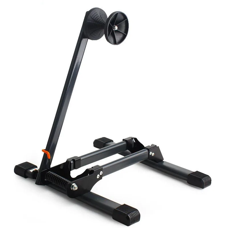 

Folding Mountain Bike Parking Rack Portable Showing Stand Single Bar, Parallel Bars Insert Type L-Shaped Maintenance Support