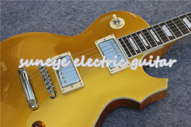 Suneye Goldtop Finish стандартная электрическая гитара палисандр гриф гитара электрическая DIY Гитарный комплект на заказ