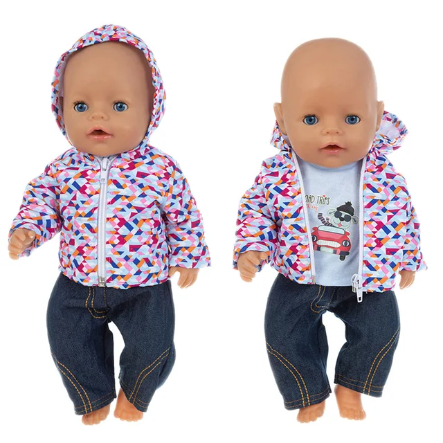 2022 New Down jacket + leggings Doll Clothes Fit For 18inch/43cm born baby Doll clothes reborn Doll Accessories 15