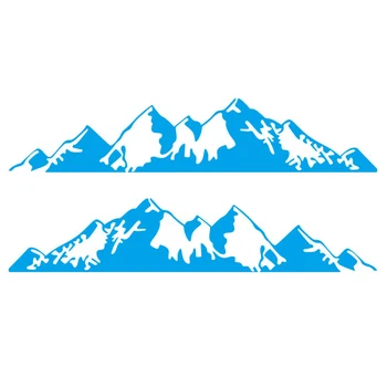 

Vinyl sticker Decal For RV trailer Car sticker 2pcs Tree mountain forest Decoration
