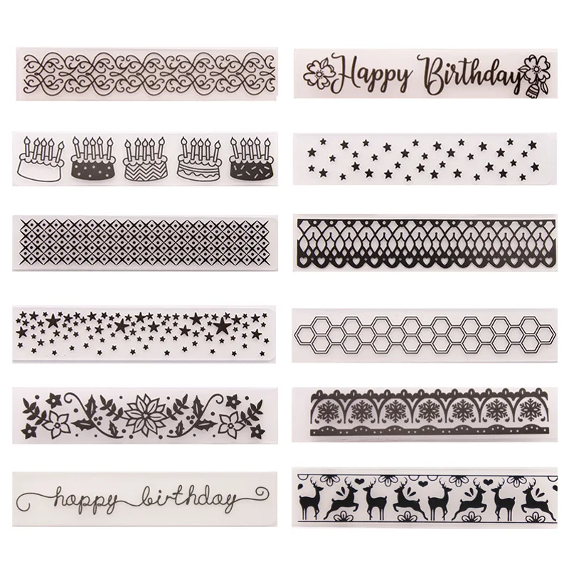 

Flowers Stars Letters Plastic Embossing folders Stencils for Scrapbooking DIY Template Making Photo Album Card Handmade 15x3cm