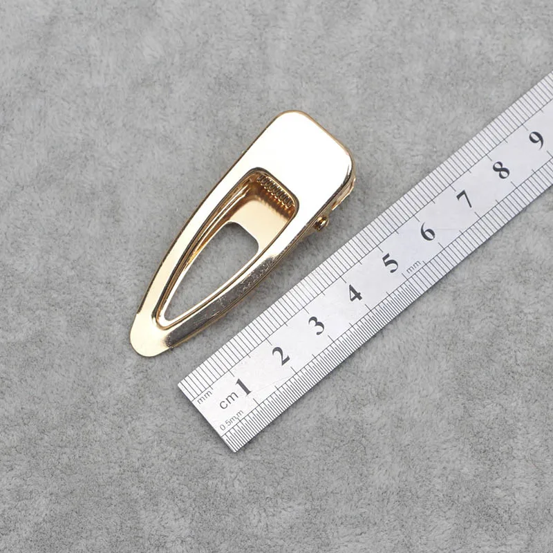 6cm gold 10 шт. родий золотой цвет металлические заколки для волос модная шпилька для волос пустая основа заколки для волос для самостоятельного изготовления ювелирных изделий жемчужные заколки для волос установка - Цвет: 6cm gold