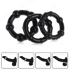 3 Pcs/Set Cock Penis Ring Bead Penis Ring Male Delay Ejaculation Lasting Silicone Erection Ring Sex Toys For Men Adults 1