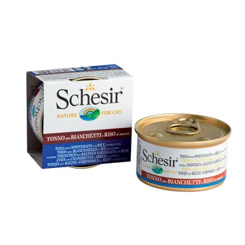 

"Schesir" canned food for cats tuna with snetkami 85gr 12 PCs.