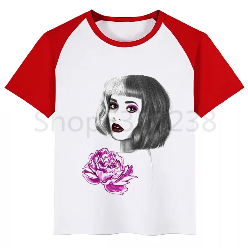 Melanie Martinez/футболка для мальчиков детская одежда с короткими рукавами и принтом для мальчиков Детский Белый Топ, топы для мальчиков, детские футболки новая летняя футболка