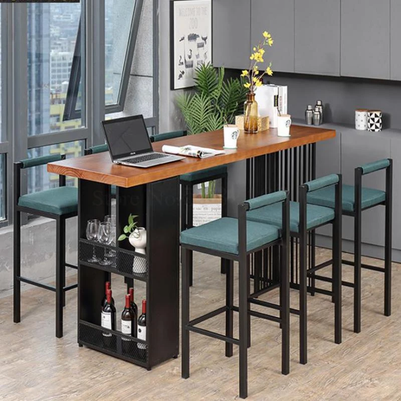 Bar Tafel Huishouden Koffie Winkel Multi Functie Bar Stoel Combinatie Woonkamer Eenvoudige Muur En Raam Massief hig| | - AliExpress