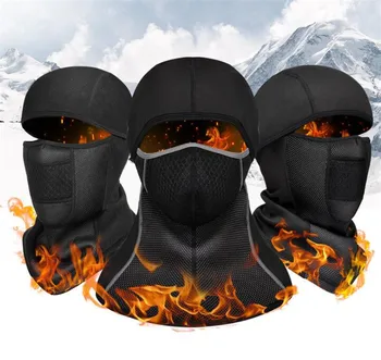 

New Motorcycle Face Mask Balaclava Winter Thermal Fleece Face Shield Skull Face Mask Moto Ski Biker With Active Carbon Filters